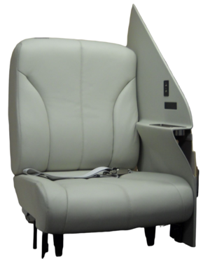 P/N 4417013-1, FWD, Side Facing Seat with Partition, Citation 680 Sovereign